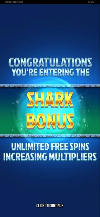 Mobiles Bonus Buy Menü von Razor Shark 2 mit allen Kaufoptionen